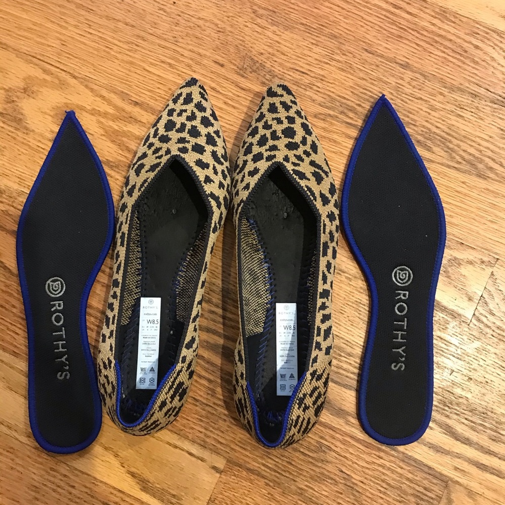 Rothy’s Points size 8.5 in Leopard
